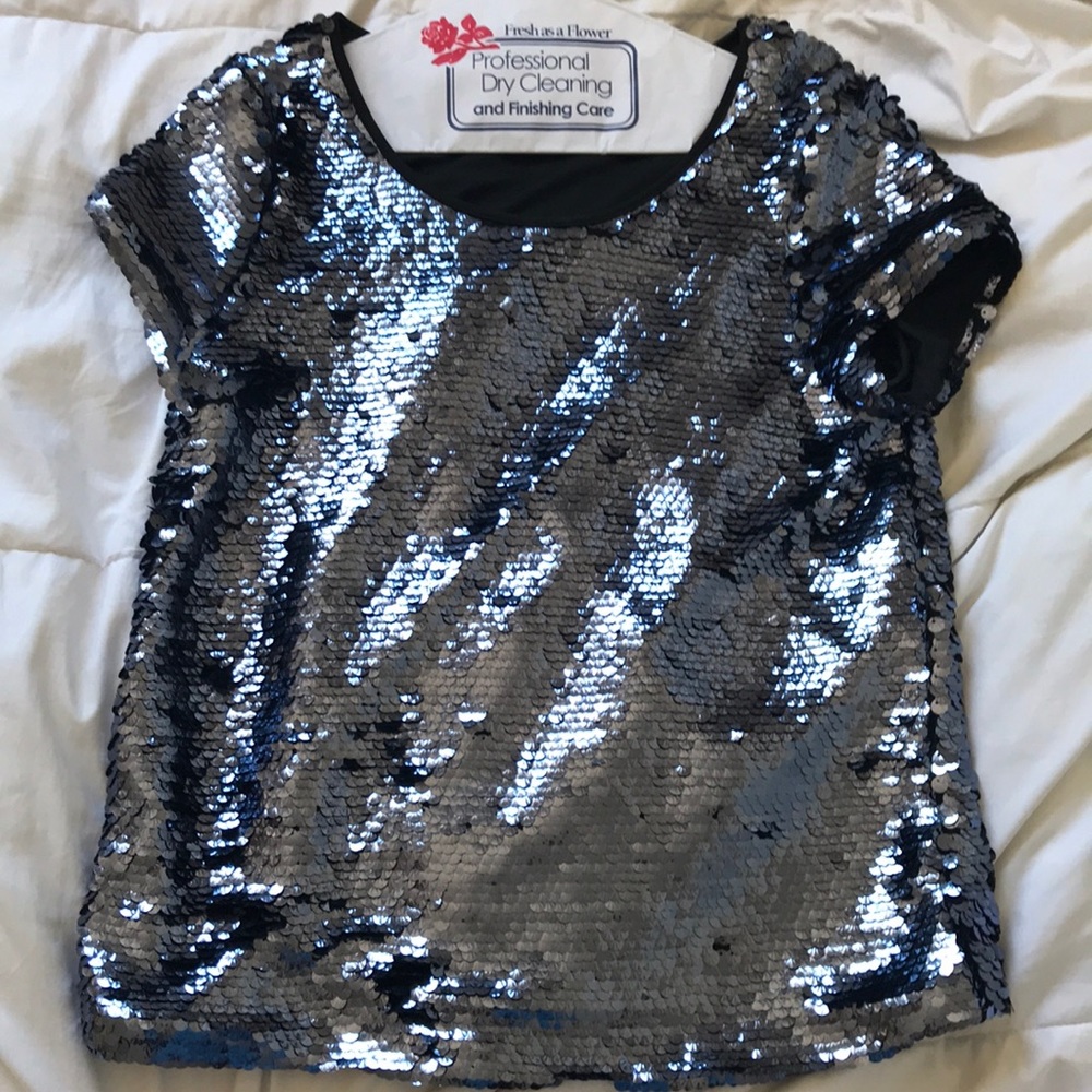 Anthropologie sequin shirt